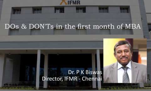 Dr. P K Biswas, Director IFMR at Career2nextOrbit